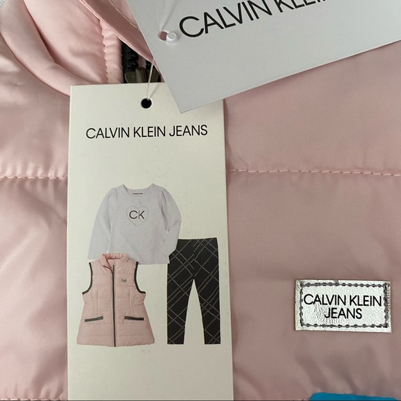 Calvin Klein girl’s 3-piece Vest-Shirt-Legging set - Picture 6 of 6